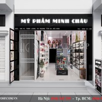 Thiết kế shop mỹ phẩm - Minh Châu - Bắc Ninh